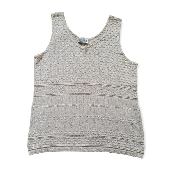 Vintage Tops - VINTAGE Knit Tank Top | size XL